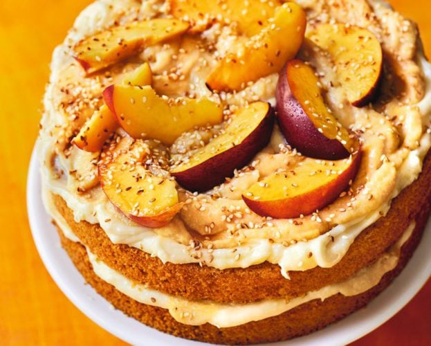 Nectarine cake