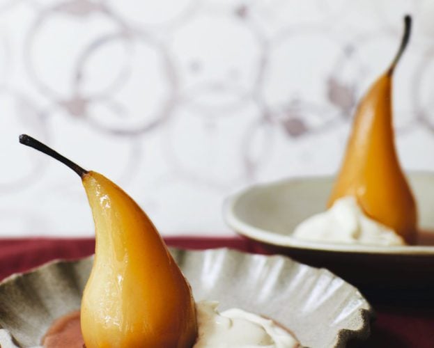 Poached pears