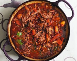 Slow cooked Stew with wine