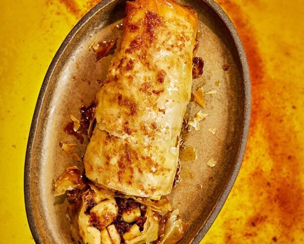Pear and brown butter strudel