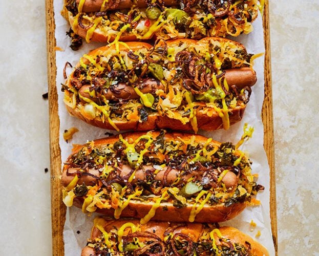 Loaded hot dogs