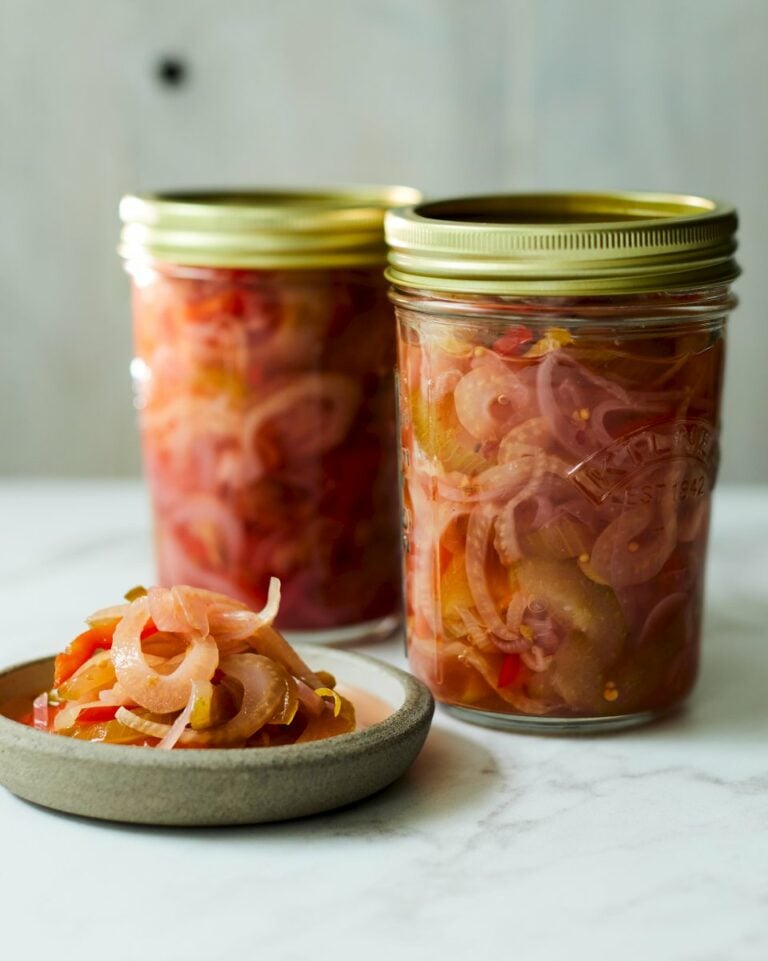 Fennel, cucumber and pepper pickle