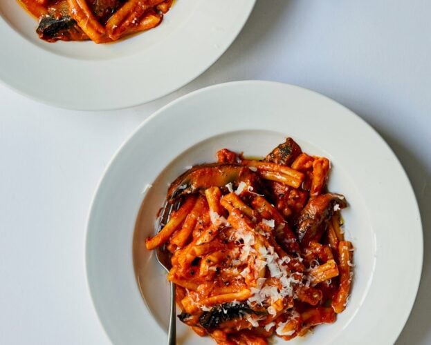 Mushroom pasta alla vodka