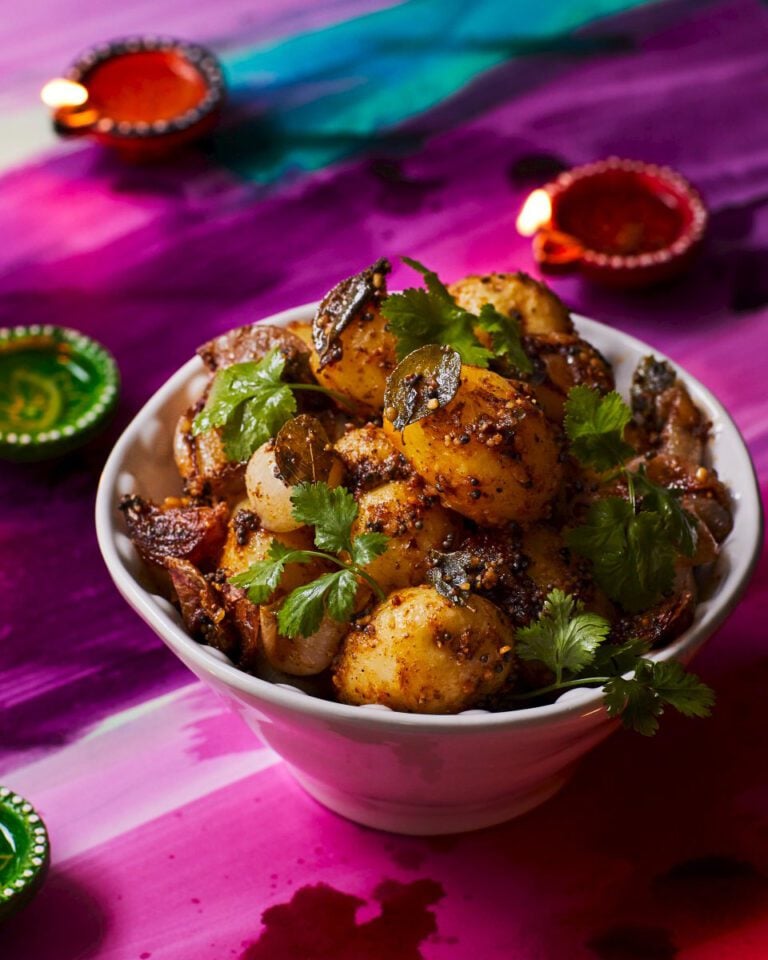 Maunika Gowardhan’s spicy potato fry (Chettinad Urulai)
