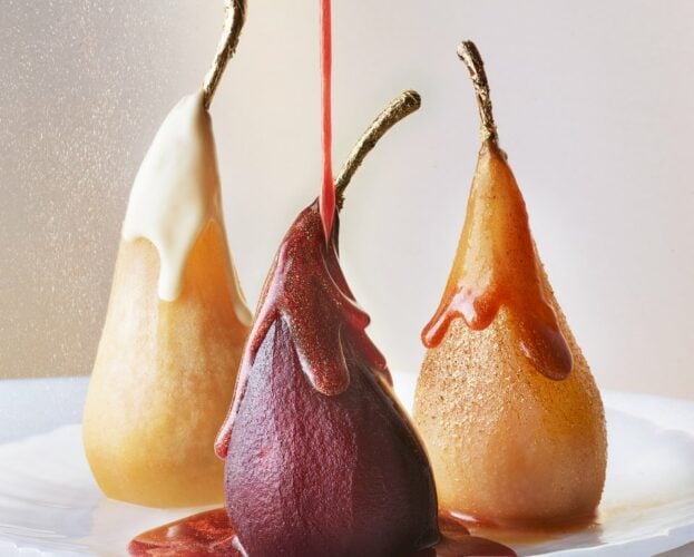 Mulled pears, three ways