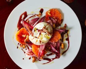 Blood orange and burrata salad