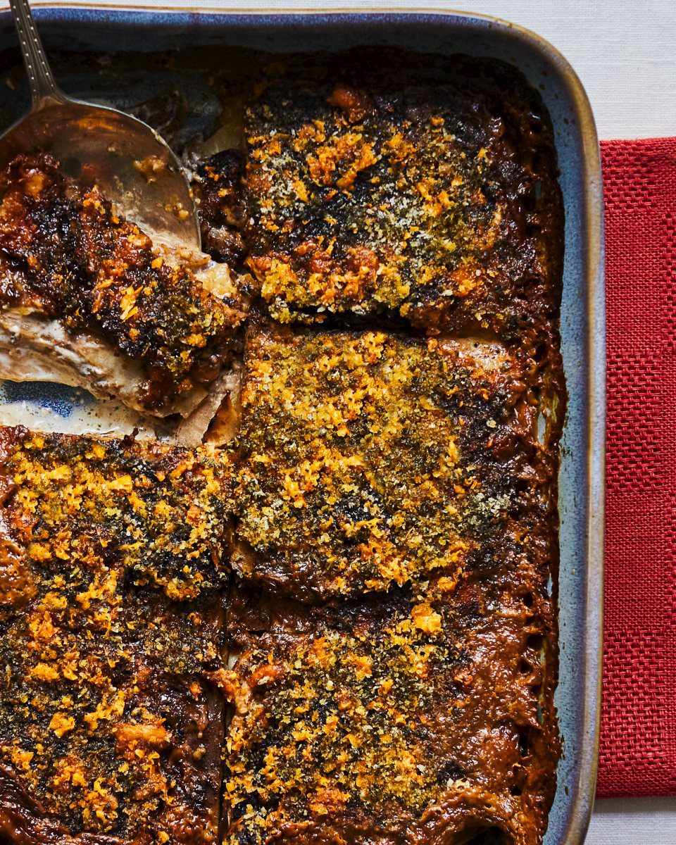 Celeriac, sage and black garlic gratin - delicious. magazine