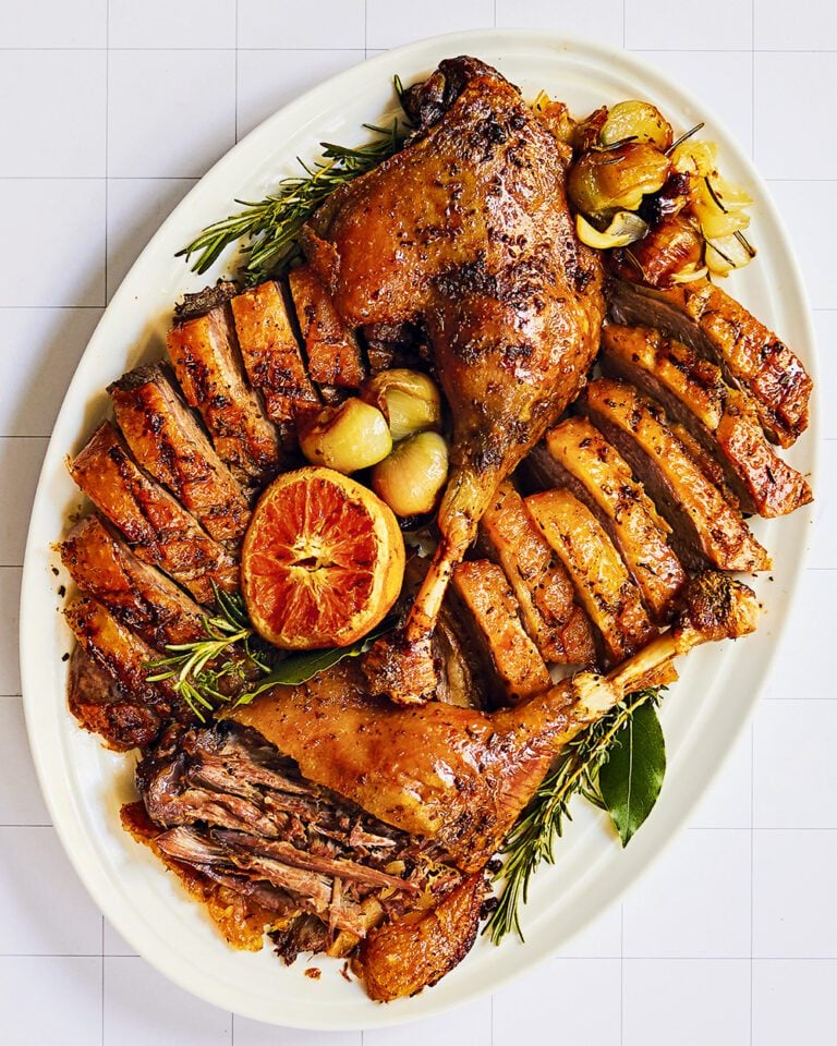 Christmas roast goose