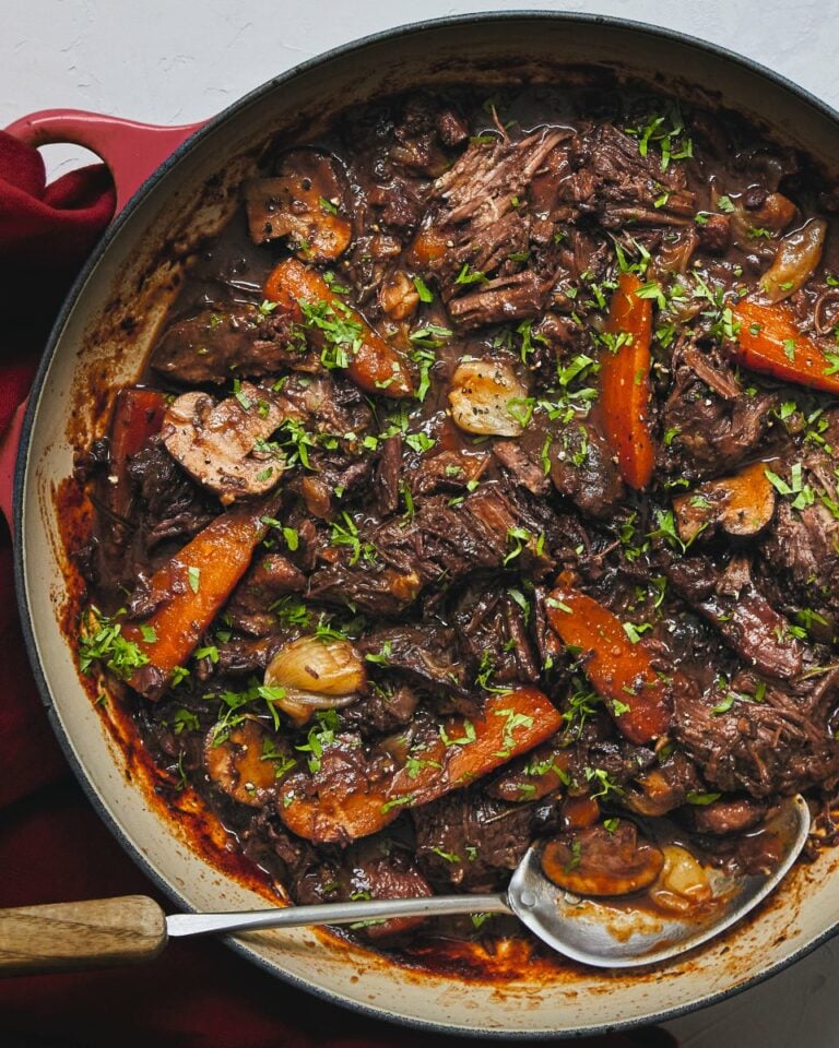 Beef short rib bourguignon