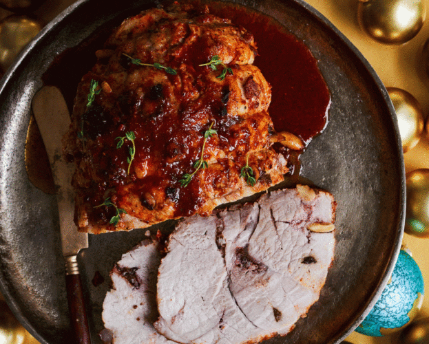 Pierna mechada (Mexican roast pork leg)
