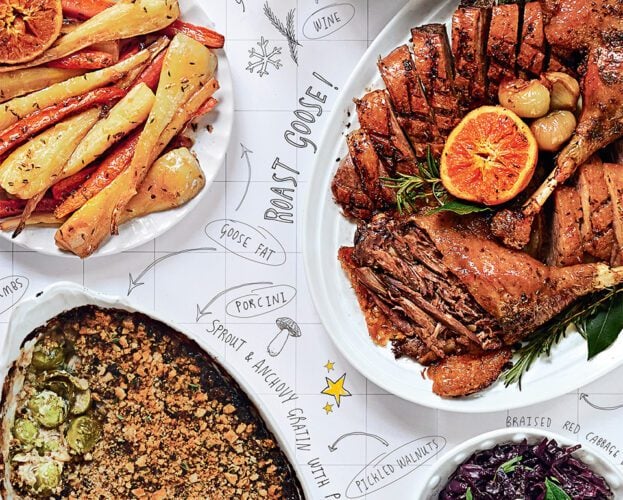 A Christmas roast dinner