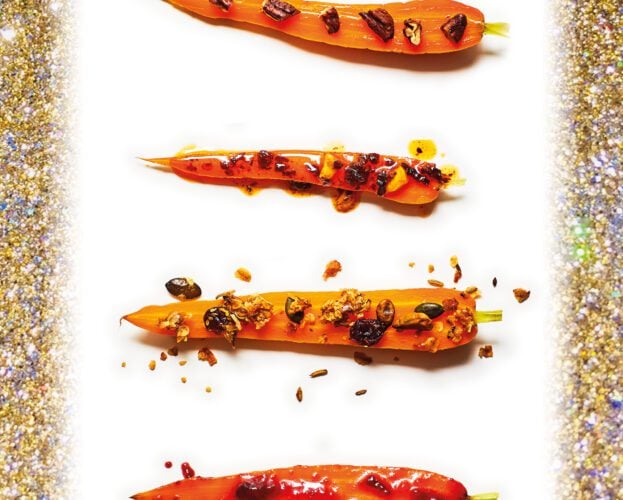 Garnished carrots
