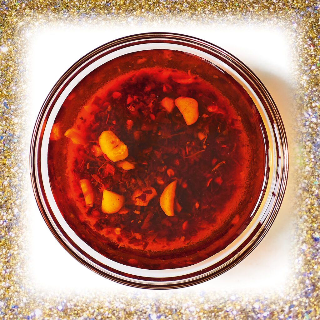 Hazelnut, orange and rosemary chilli oil