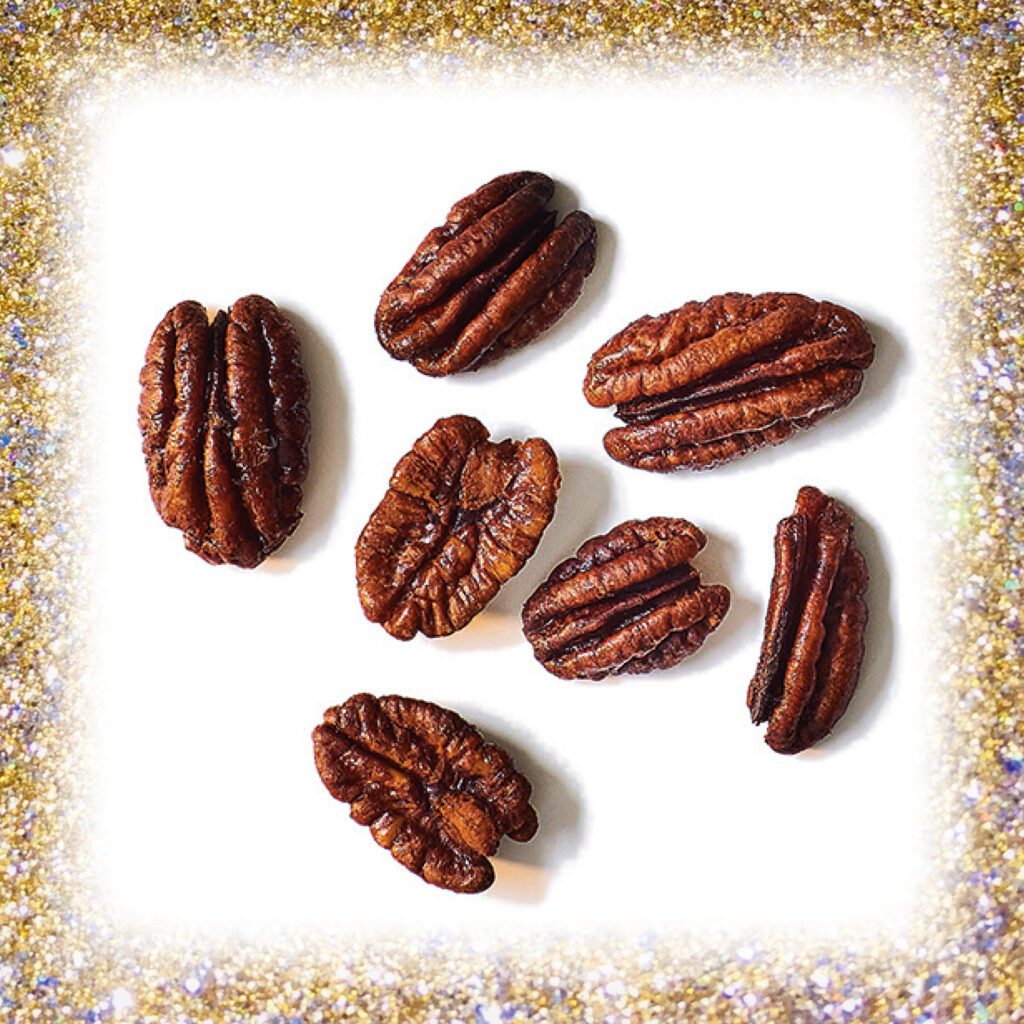 Rosemary and juniper candied pecans