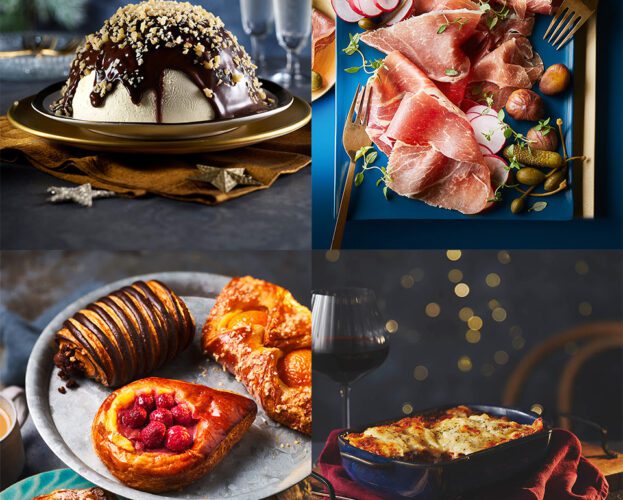 A selection of Christmas food from supermarkets 2023