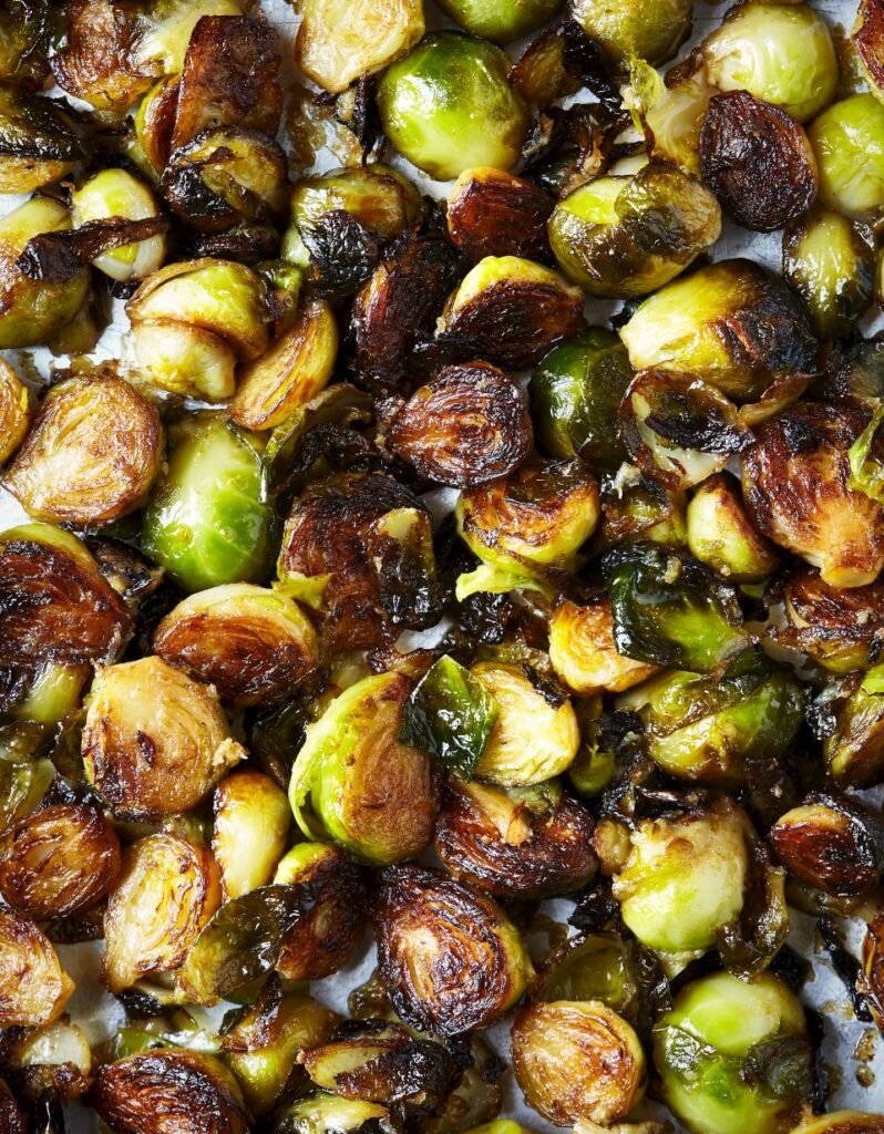 Air fryer Christmas sprouts