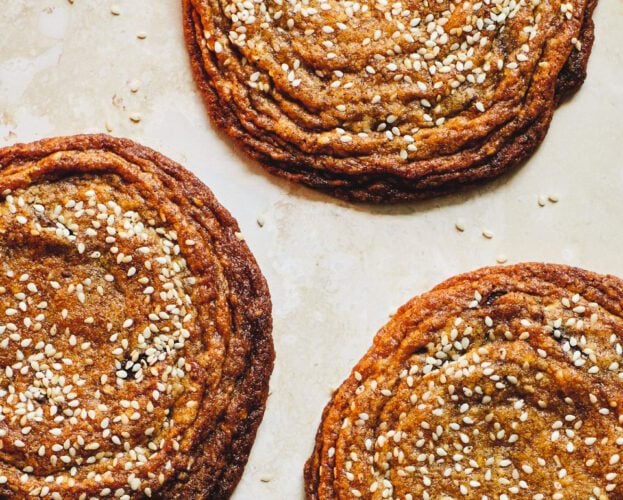 Chocolate miso pan-bang cookies