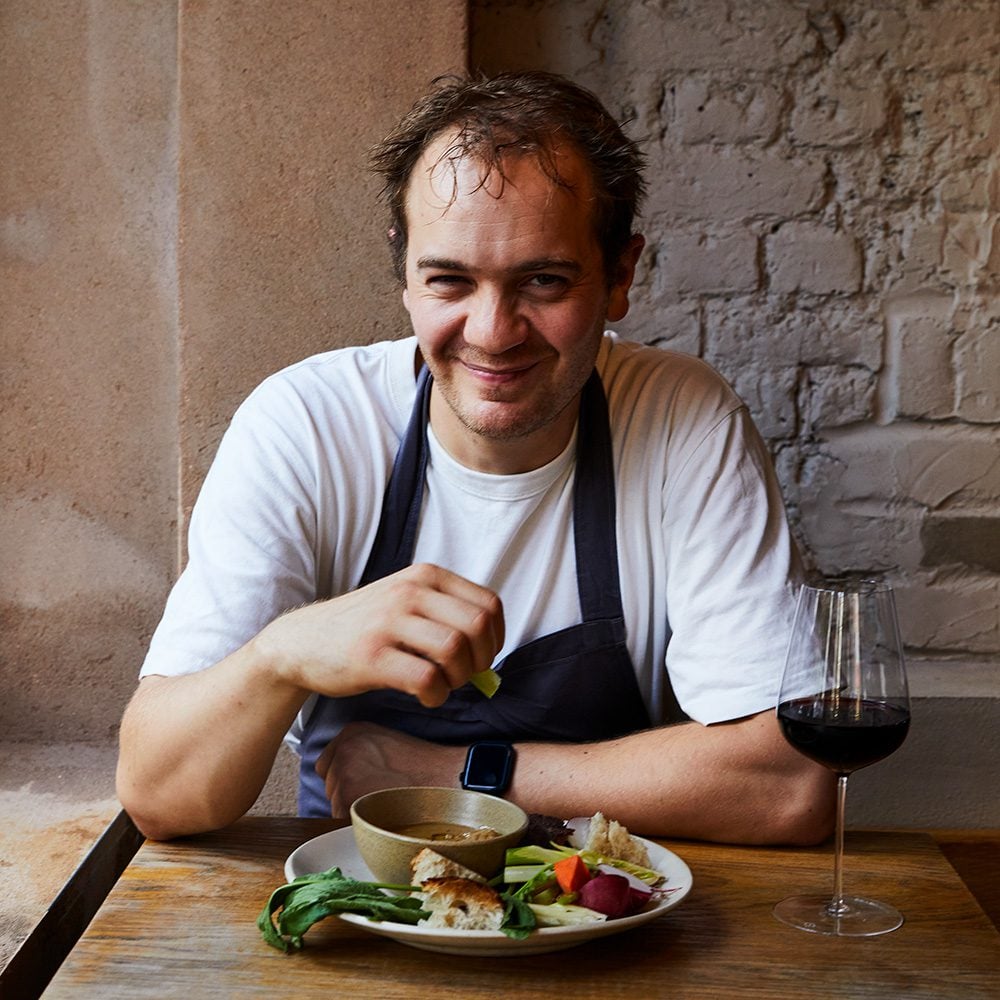 A portrait of chef Chris Leach