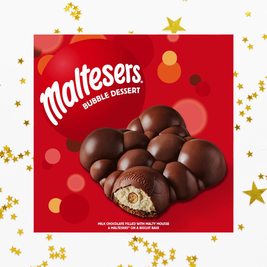 Maltesers bubble dessert in its packaging