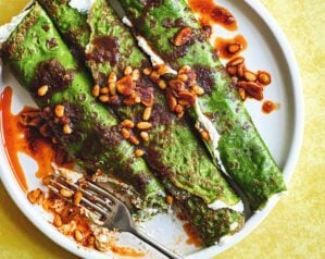 Spinach pancakes