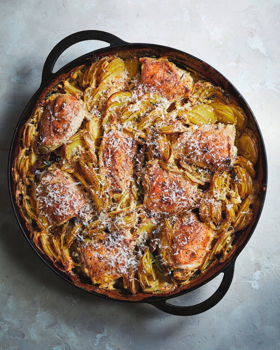 Chicken dauphinoise with dijon and cream - delicious. magazine