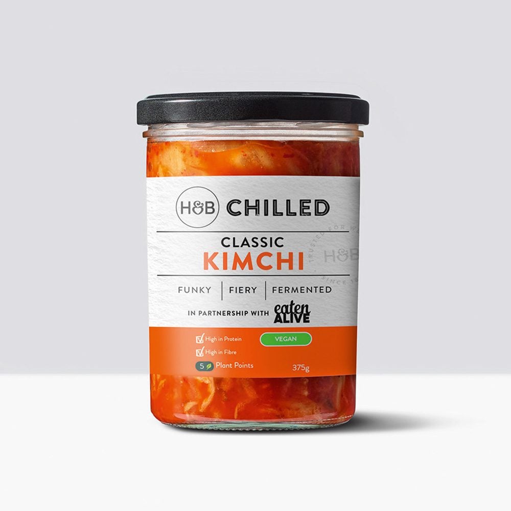 A jar of kimchi by Eaten Alive for Holland & Barrett