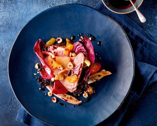 Smoked duck and beetroot salad