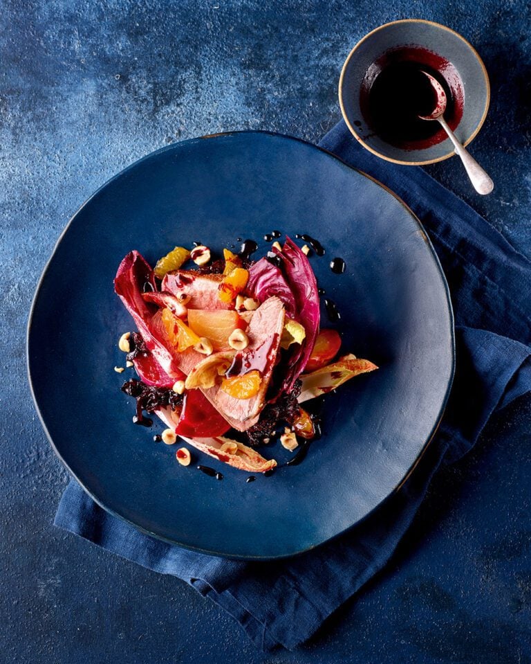 Smoked duck and beetroot salad