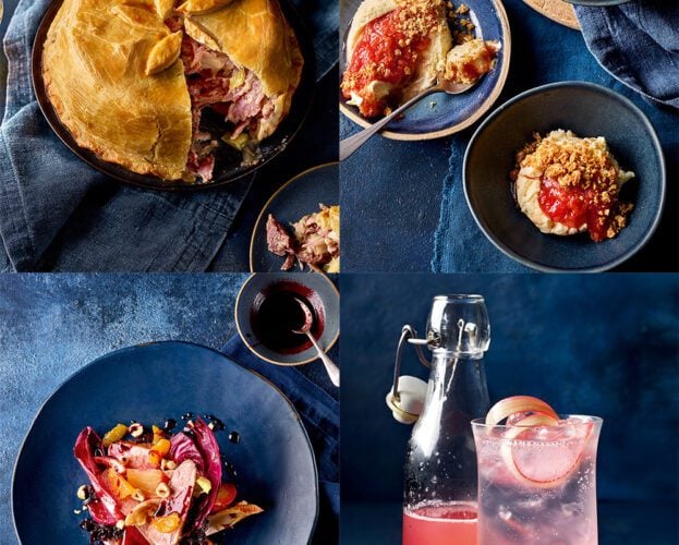 Spiced boozy prunes