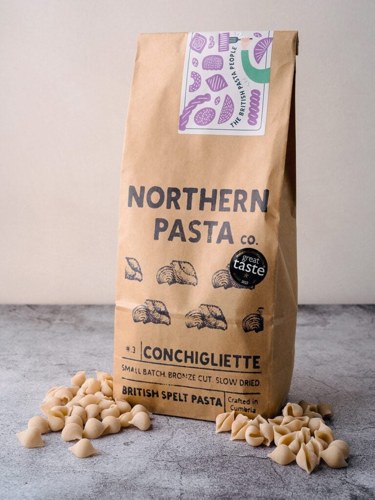 A packet of pasta from Northern Pasta Co