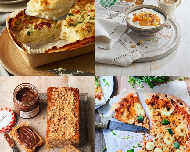 Selection of French and French-inspired food products