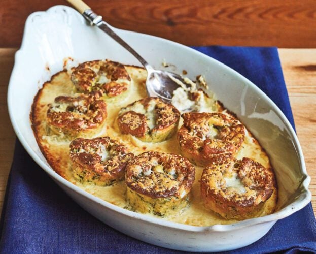 Smoked haddock and gruyère soufflés