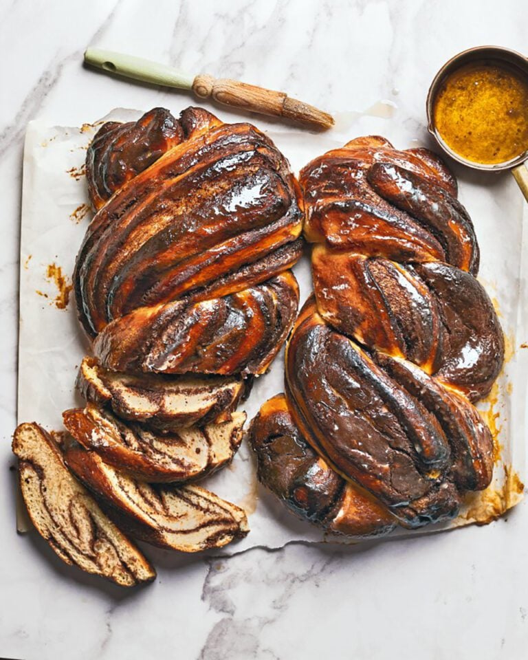 Chocolate custard brioche