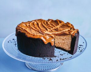 Caramelised white chocolate cheesecake