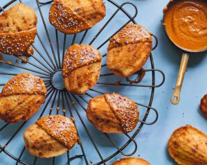 White chocolate madeleines