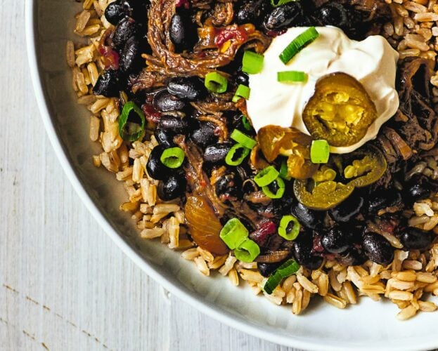 Leftover beef and bean chilli