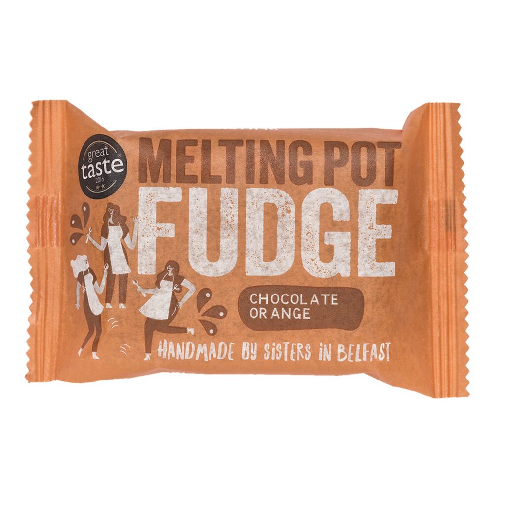 Melting Pot Classic Chocolate Fudge in wrapper