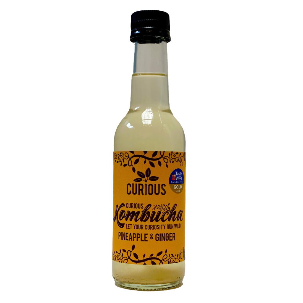 Curious Kombucha Pineapple & Ginger, Dorset 0%