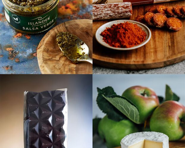 A selection of best food and drink buys from Northern Ireland, including salsa verde, chorizo, dark chocolate and cheese