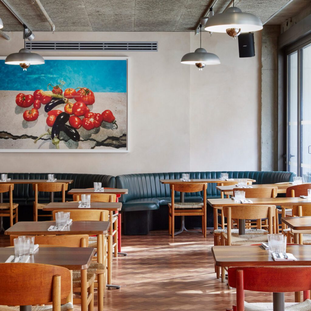 The interior of restaurant Toklas