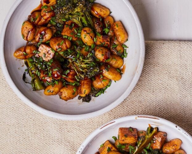 Balsamic tofu gnocchi