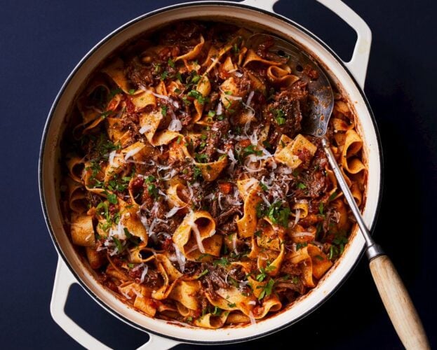 Short rib ragù with pappardelle
