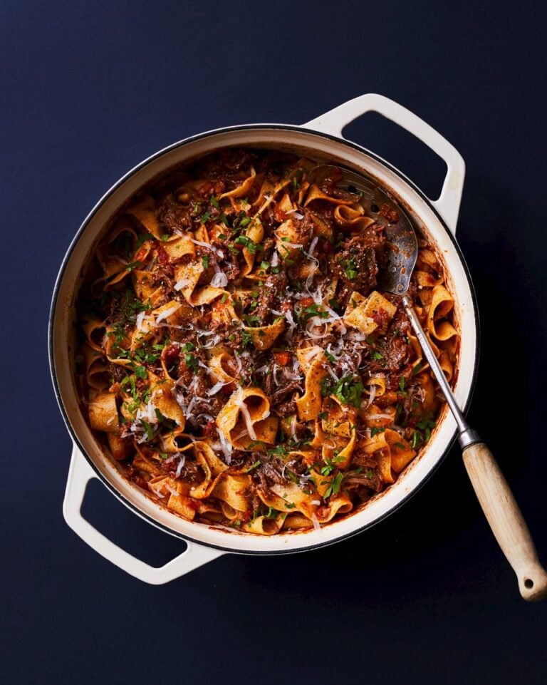 Short rib ragù with pappardelle