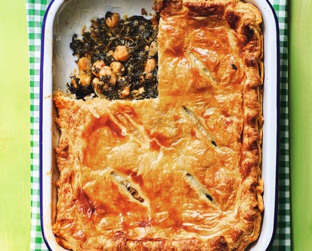 Spinach puff pie