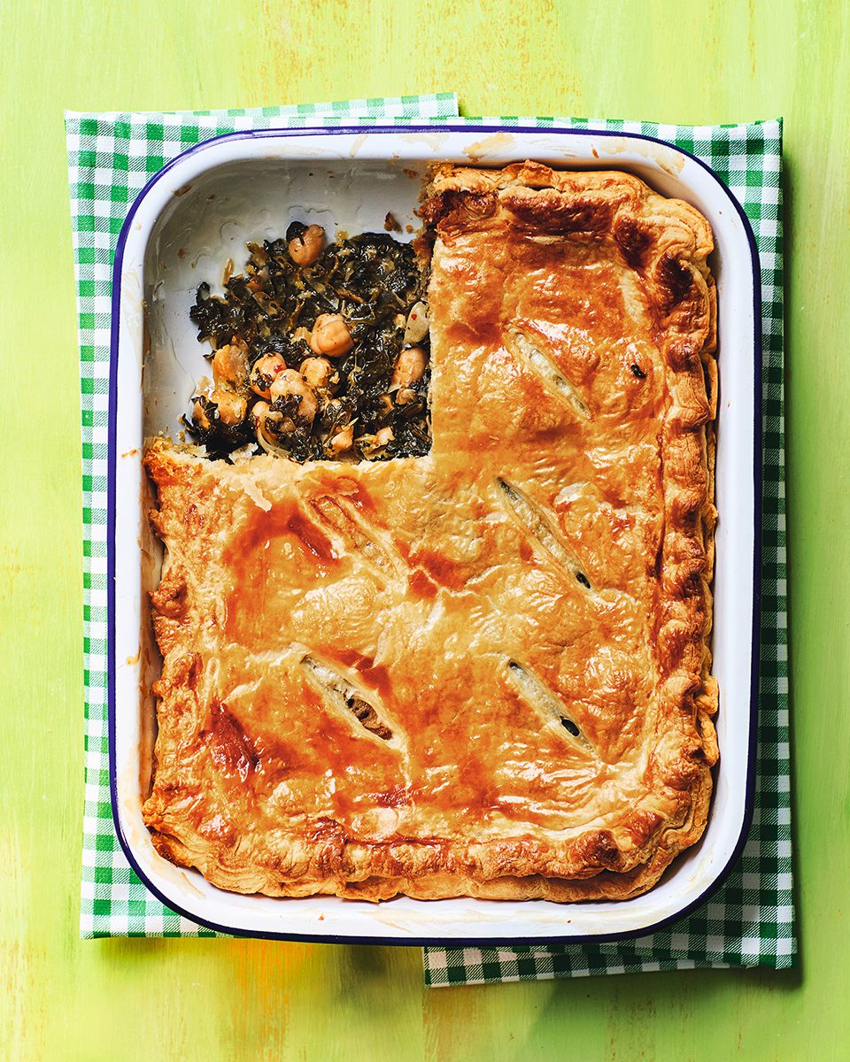 Spinach, chard and chickpea puff pie - delicious. magazine