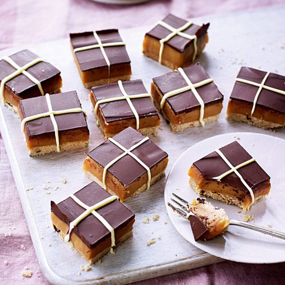 Hot cross millionaire's shortbread