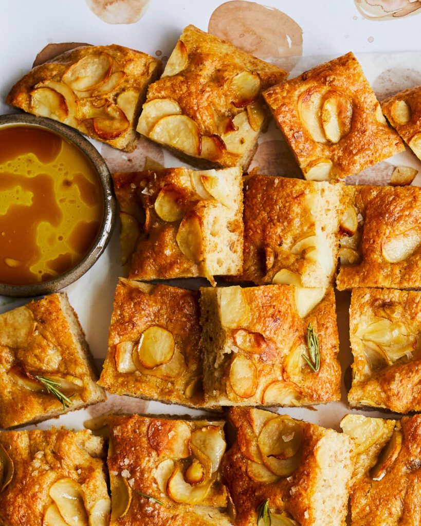 Jersey royal focaccia