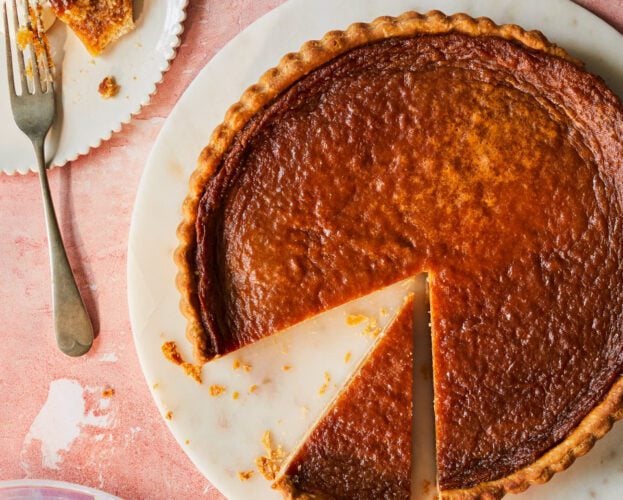 Salted honey tart