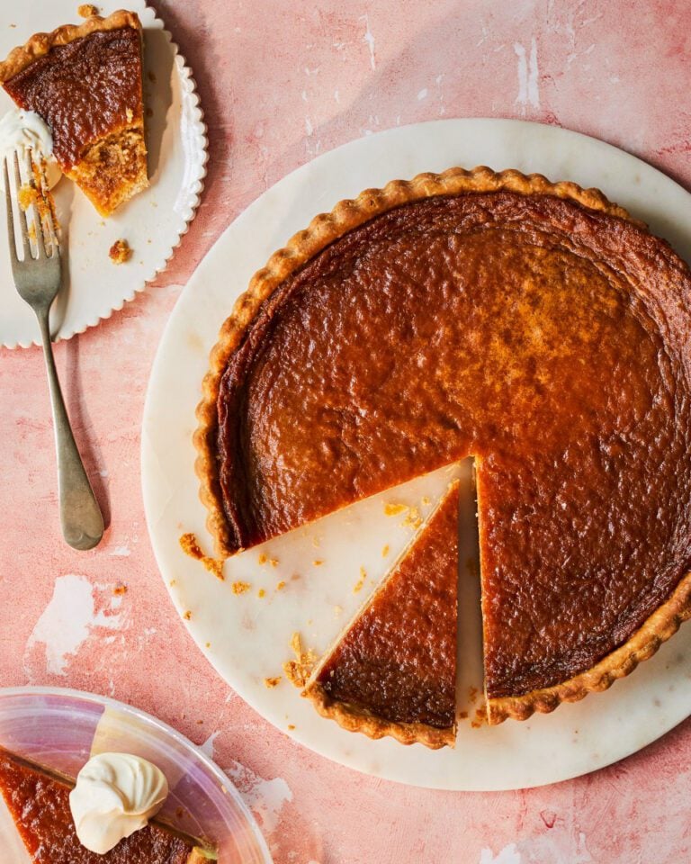 Salted honey tart