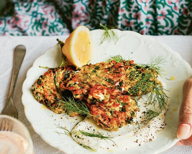 Spanakopita fritters